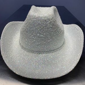 White Glitter Cowboy Hat